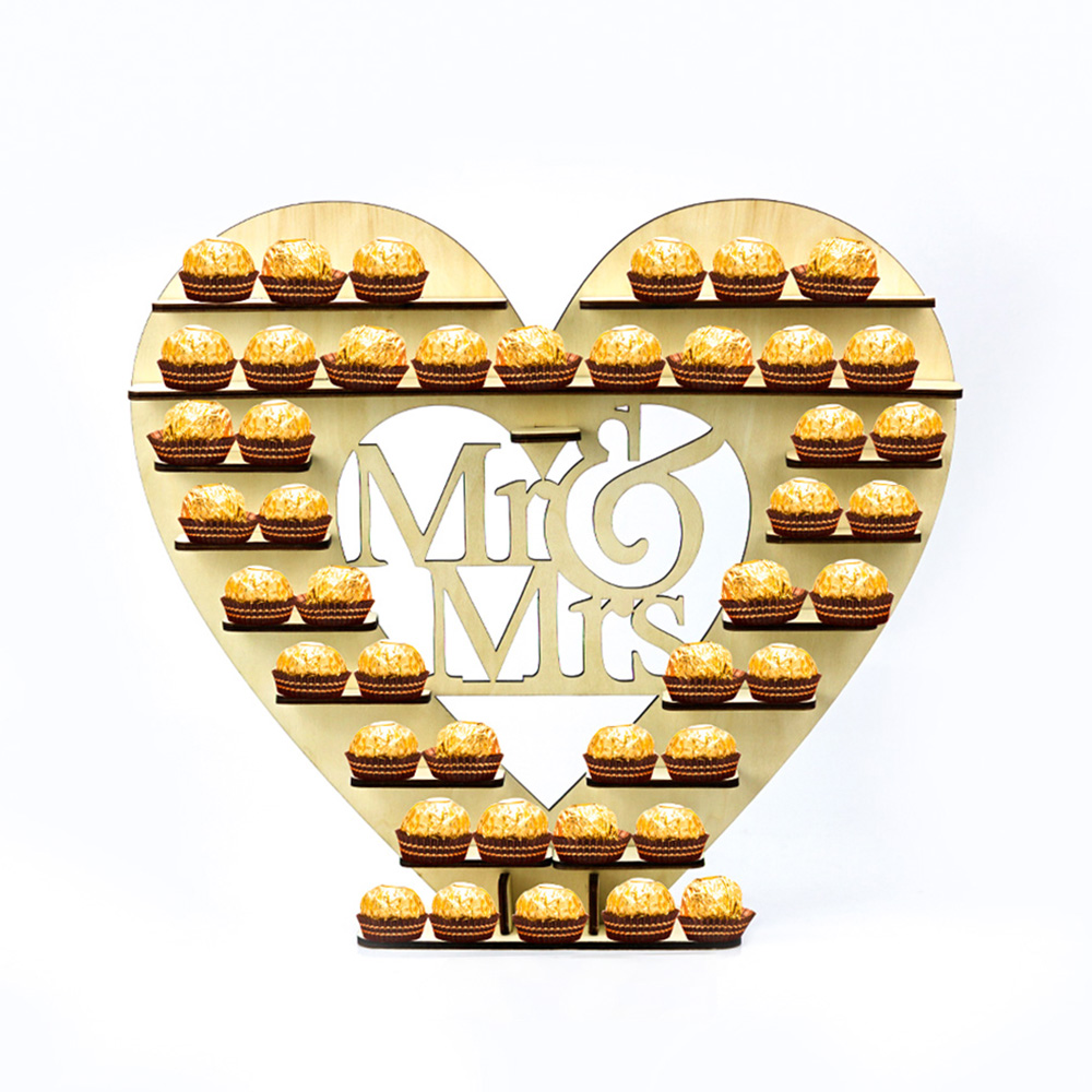 Y127 190x Large Love Heart 180x Ferrero Rocher Chocolate Wedding Centre Display 